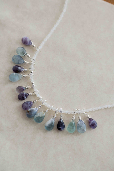 Rainbow Fluorite Droplet