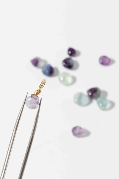 Rainbow Fluorite Droplet