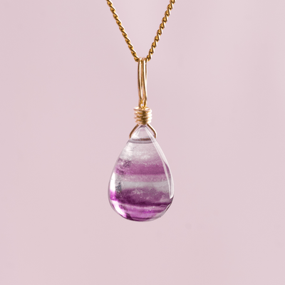 Rainbow Fluorite for Less Overthinking - Crystal Charm