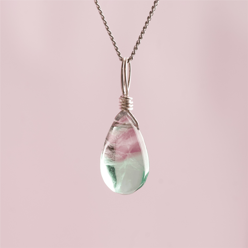 Rainbow Fluorite for Less Overthinking - Crystal Charm