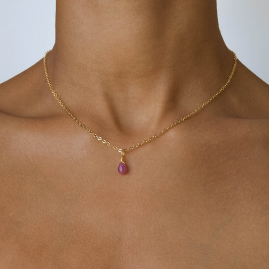 Ruby for More Confidence - Crystal Charm