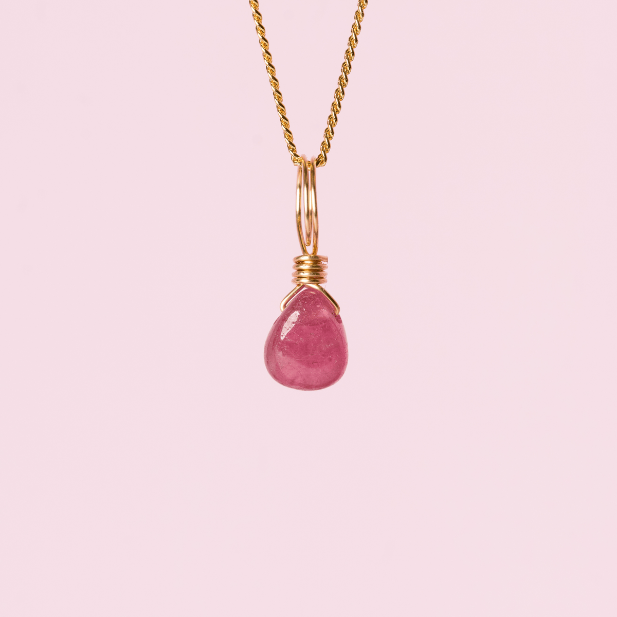 Ruby crystal charm droplet for passion and desire
