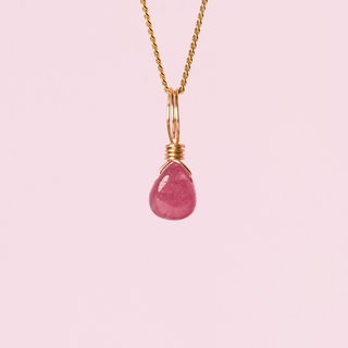 Ruby for desire & magnetic energy - Crystal Charm