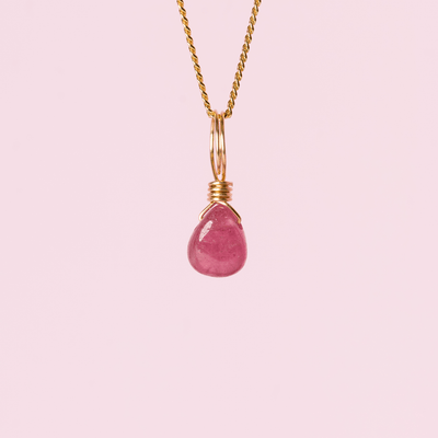 Ruby for desire & magnetic energy - Crystal Charm