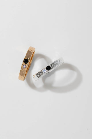 Sahara Ring - Black Tourmaline and Tanzanite