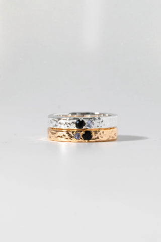 Sahara Ring - Black Tourmaline and Tanzanite