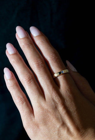 Sahara Ring - Black Tourmaline and Tanzanite