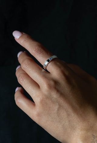 Sahara Ring - Black Tourmaline and Tanzanite