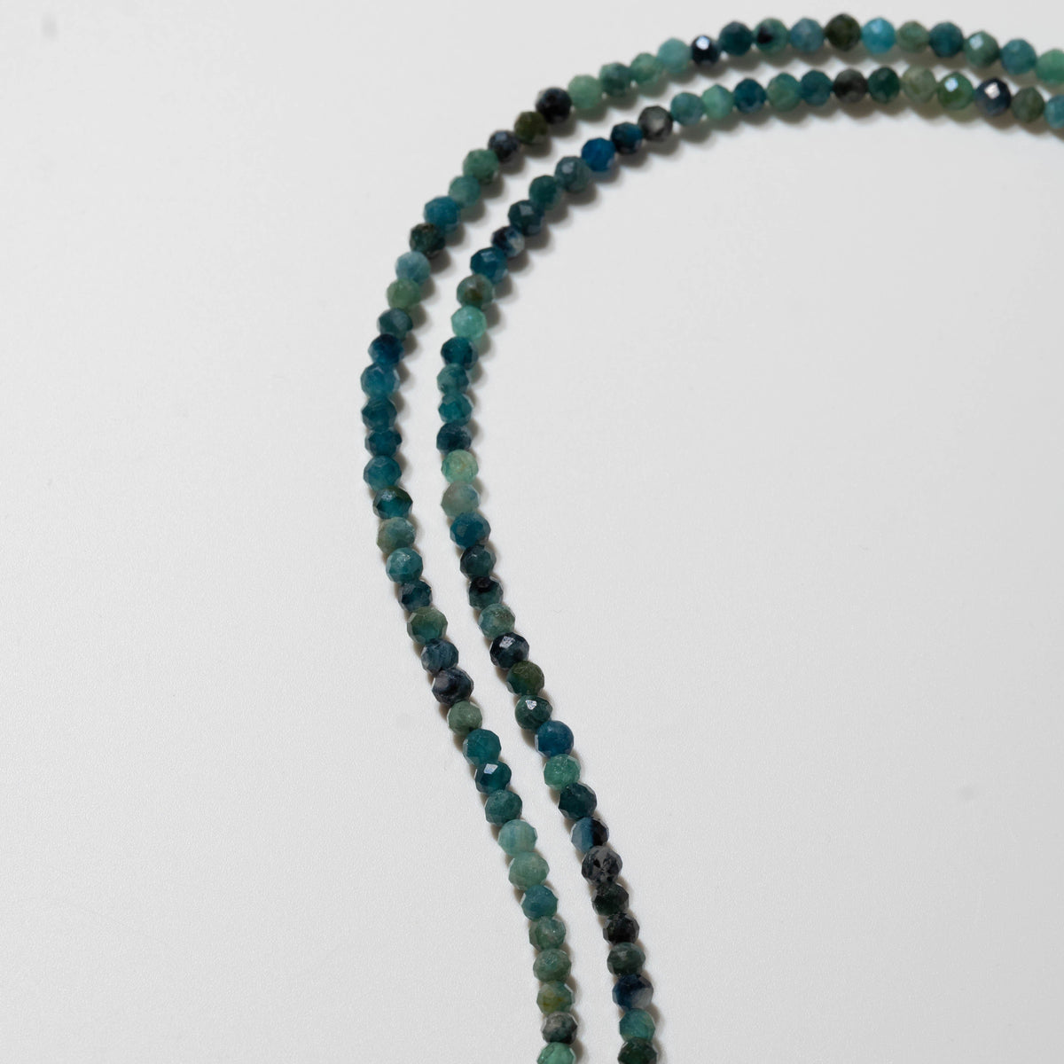 Blue Tourmaline for Authenticity - Crystal Beaded Necklace