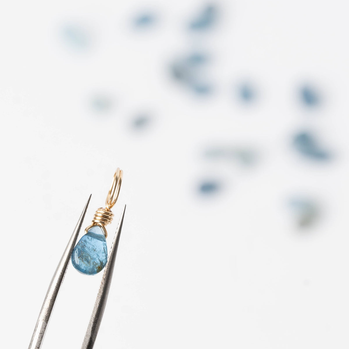Aquamarine to Stress Less - Crystal Charm