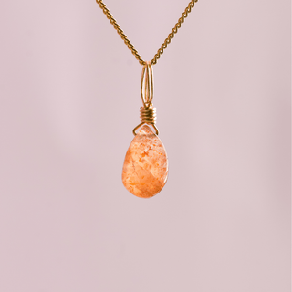 Sunstone for Empowered Energy - Crystal Charm