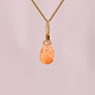Sunstone for Empowered Energy - Crystal Charm