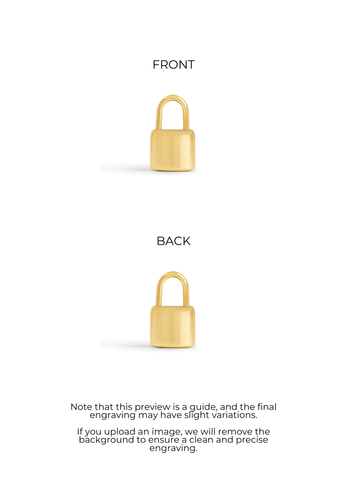 Forever Yours Padlock Charm