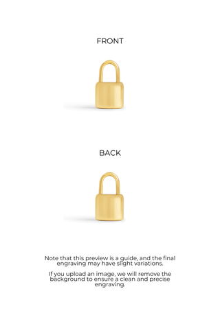 Forever Yours Padlock Charm