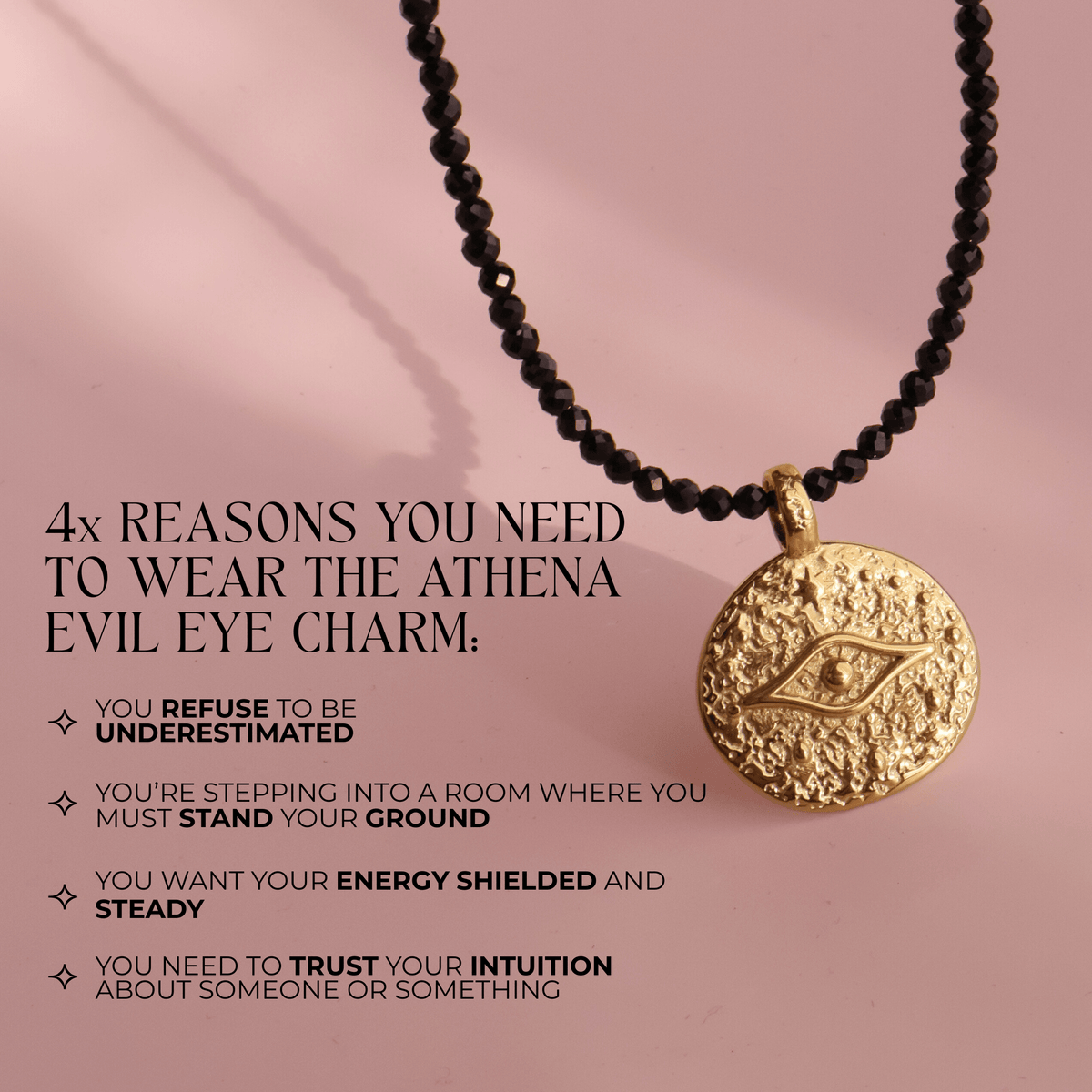 Athena Evil Eye Charm