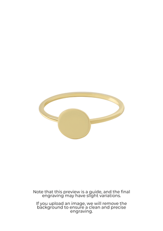 Amity Round Ring - Engravable