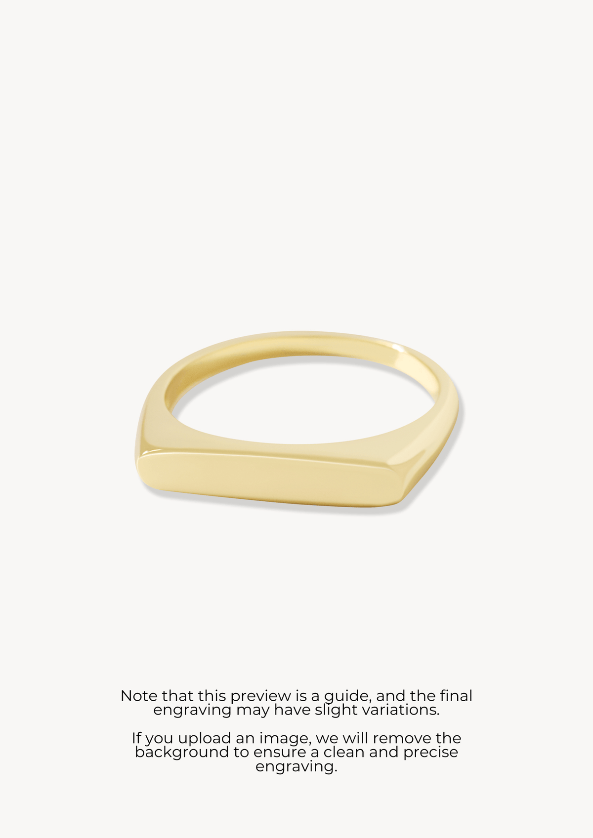 Asteria Bar Ring - Engravable