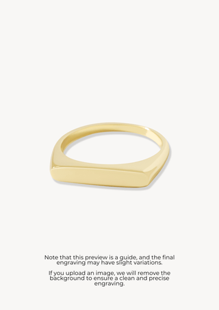 Asteria Bar Ring - Engravable
