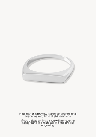 Asteria Bar Ring - Engravable