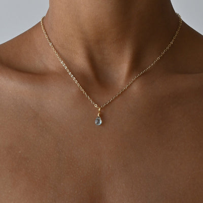 Aquamarine to Stress Less - Crystal Charm