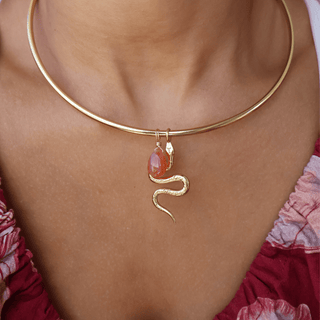 Banded Carnelian for Motivation - Crystal Charm