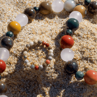 Ocean Jasper for Joy | Crystal Beaded Ring