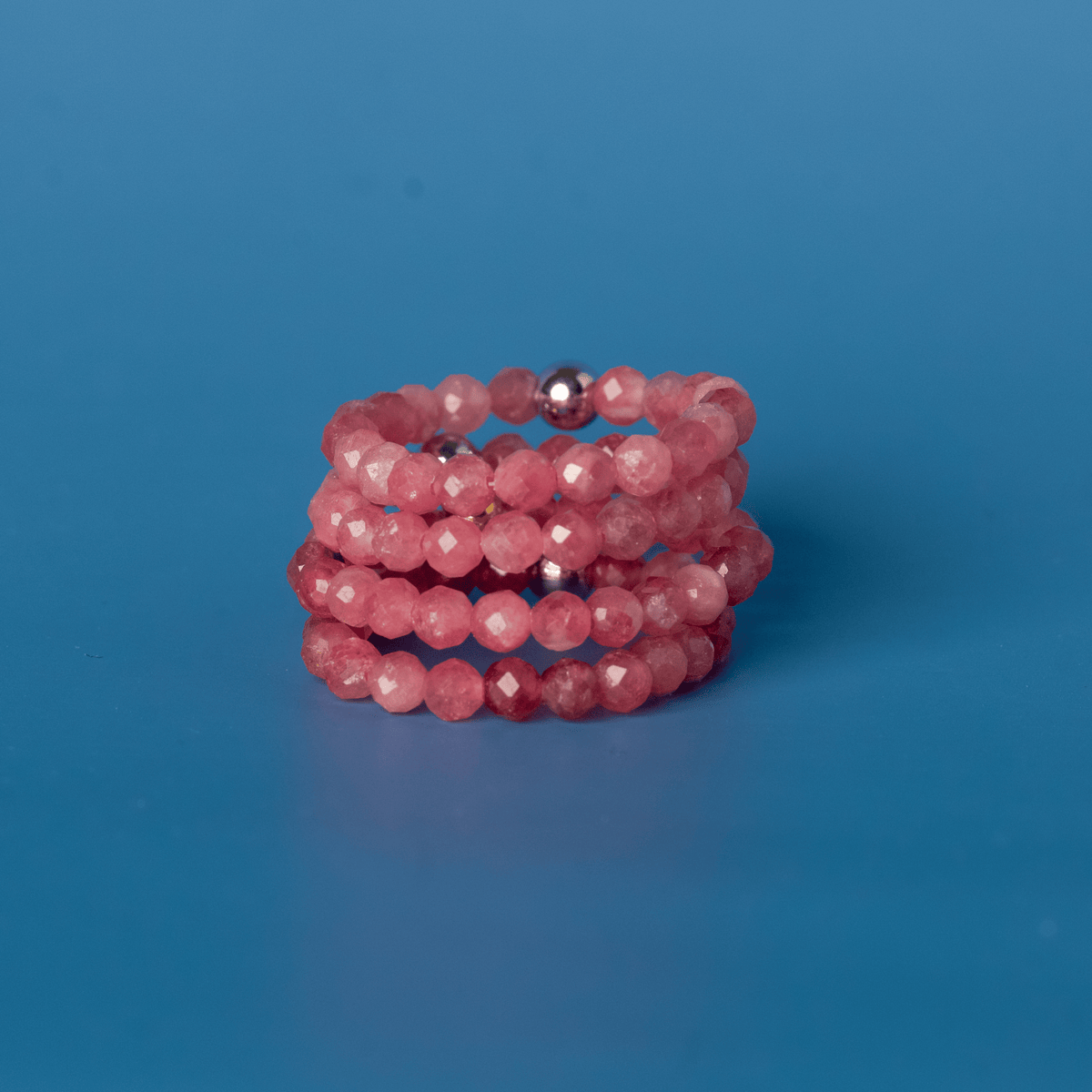 Pink Tourmaline for Self Love | Crystal Beaded Ring