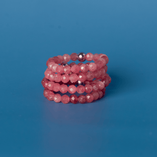 Pink Tourmaline for Self Love | Crystal Beaded Ring
