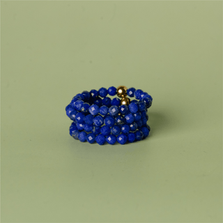 Lapis Lazuli for Wisdom | Crystal Beaded Ring
