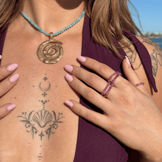 Pink Tourmaline for Self Love | Crystal Beaded Ring