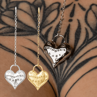 Boundaries Babe Heart Charm