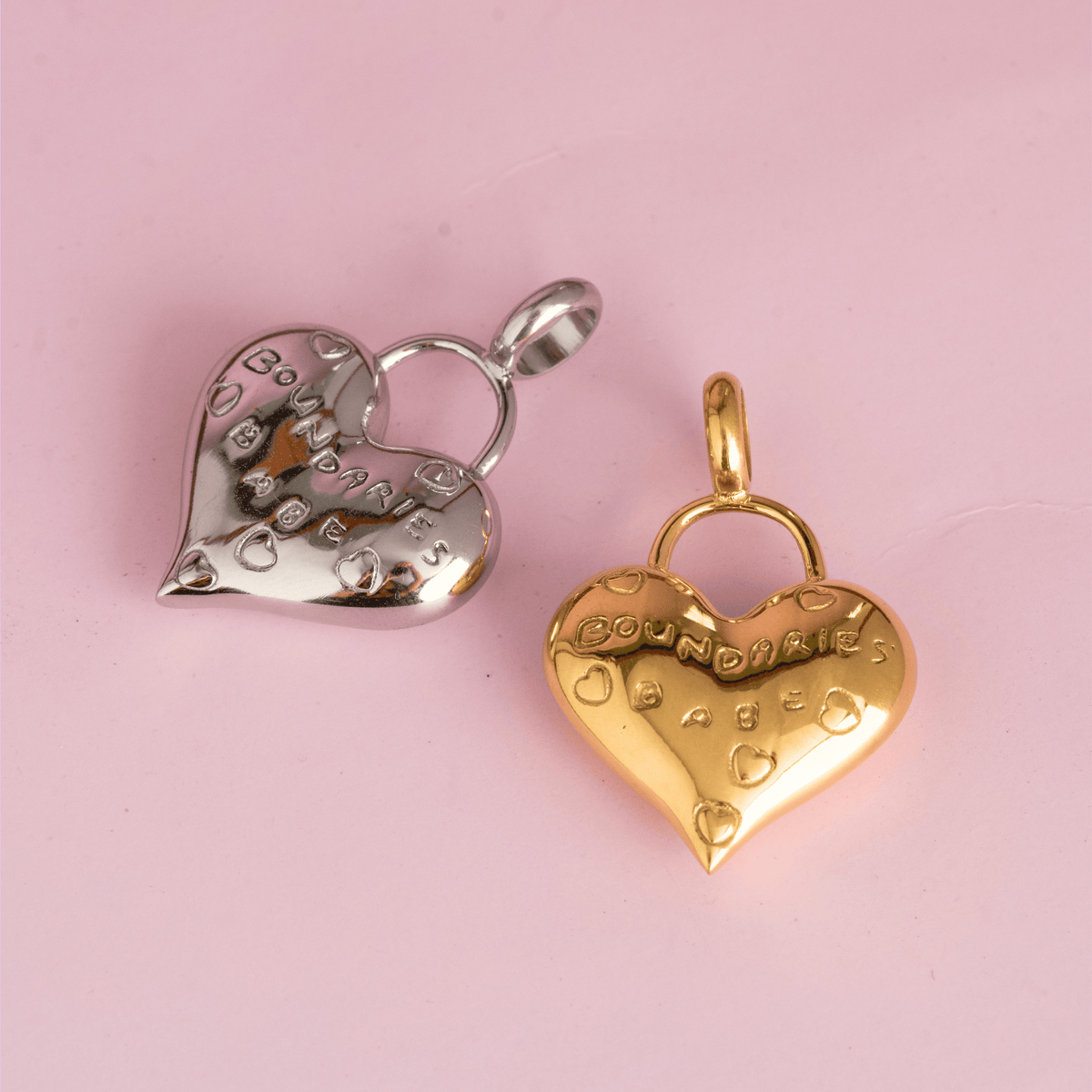 Boundaries Babe Heart Charm