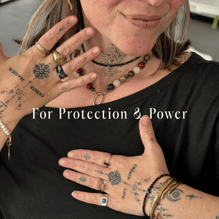 Black Spinel with Evil Eye for Protection - Crystal Beaded Bundle (Ring, Bracelet + Necklace)