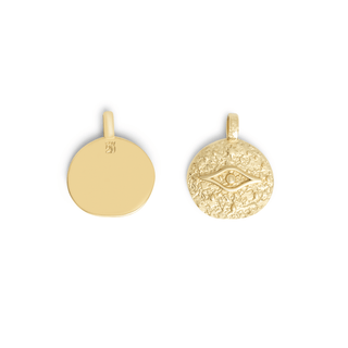 Mini Athena Evil Eye Charm (Gold)