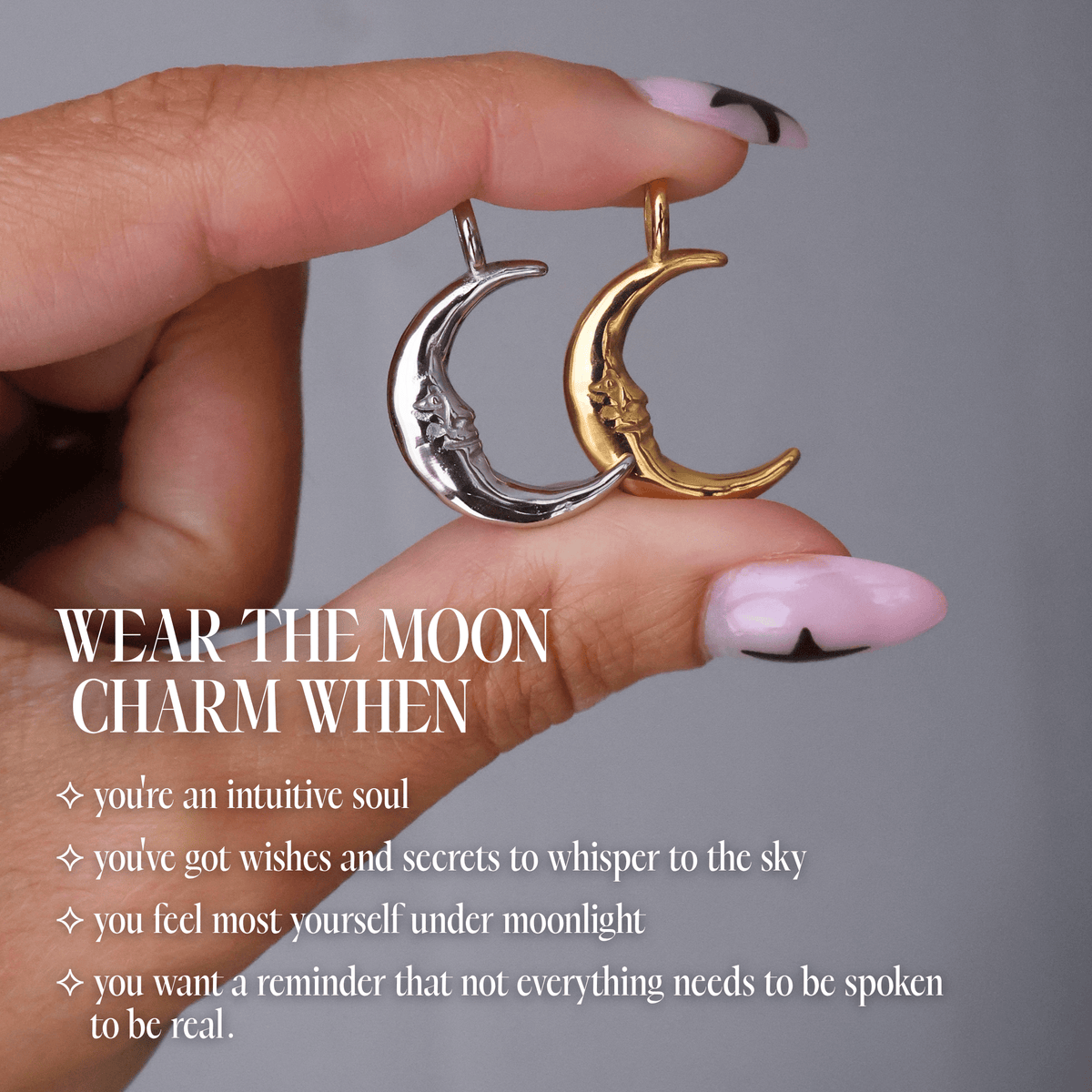 Moon Charm | Whimsy Crescent Moon