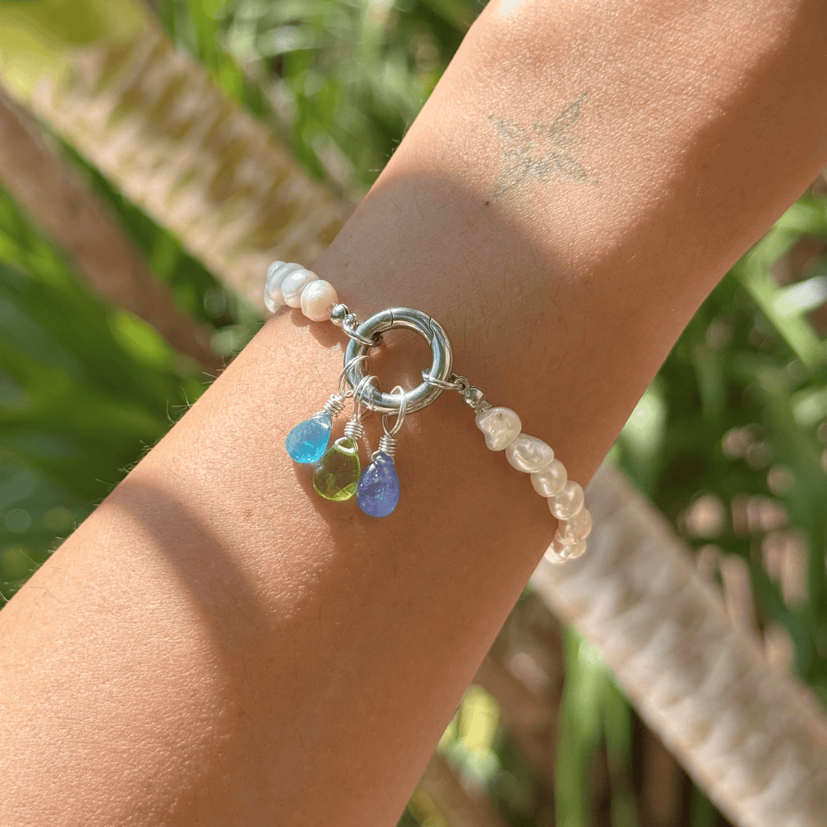 Pearl Charm Bracelet