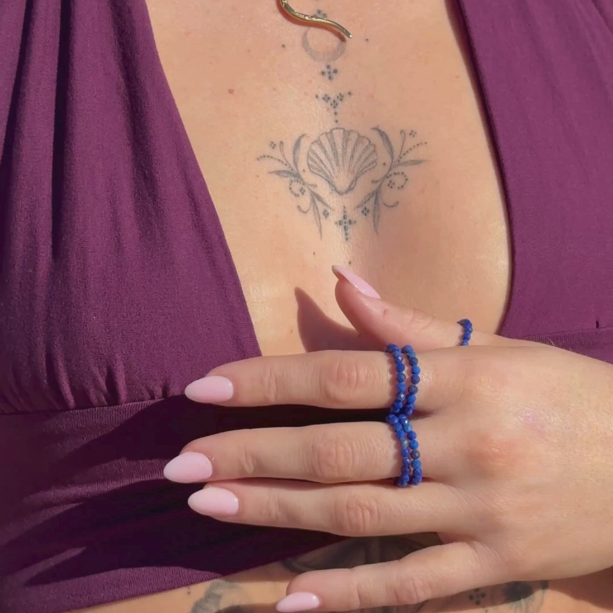 Lapis Lazuli for Wisdom | Crystal Beaded Ring
