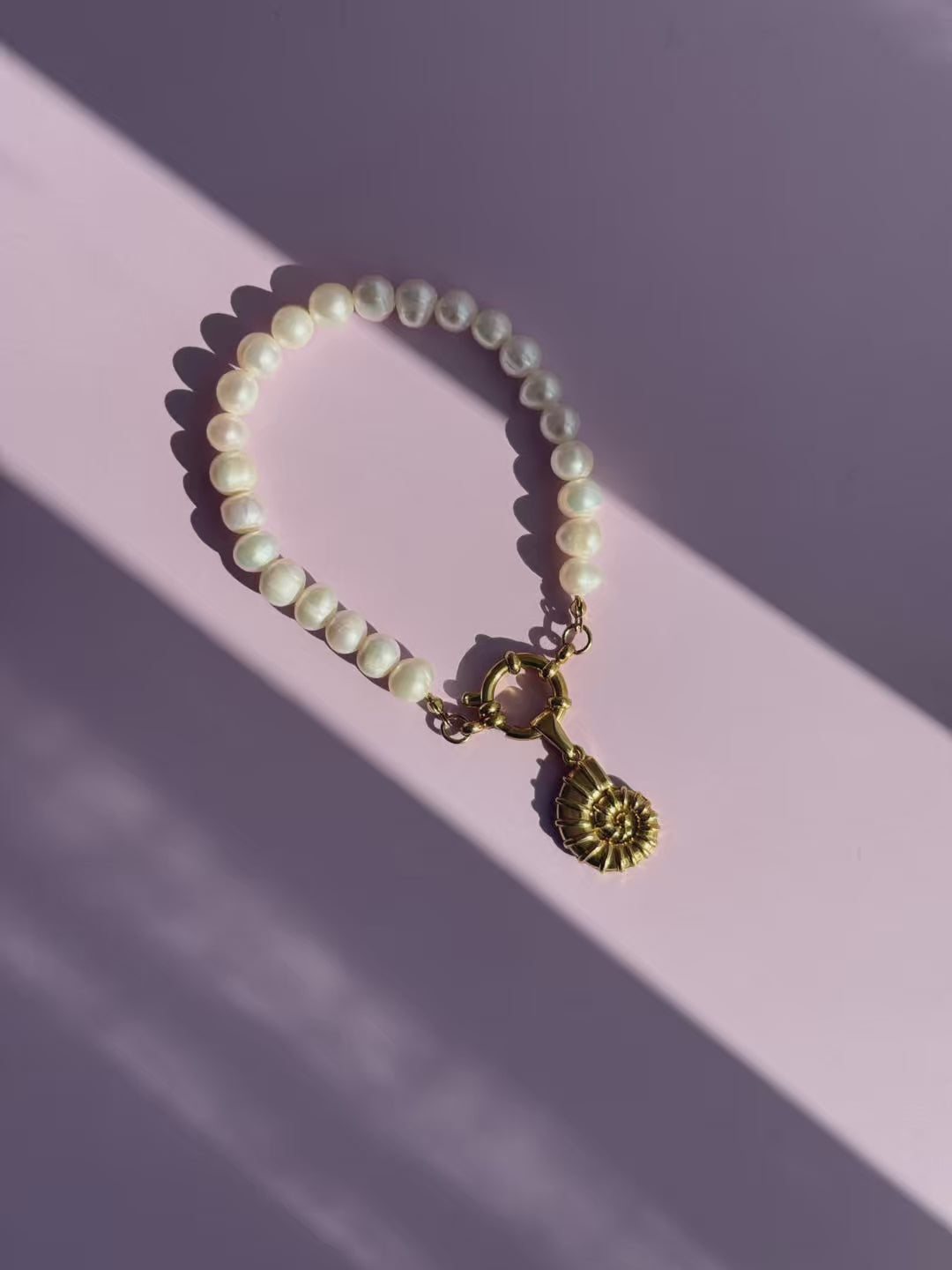 Pearl Charm Bracelet