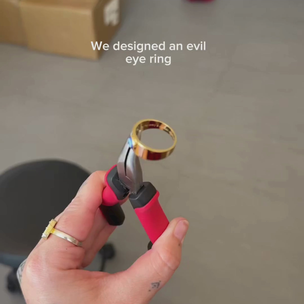 Azura Evil Eye Ring - Protection from Jealousy & Ill Will