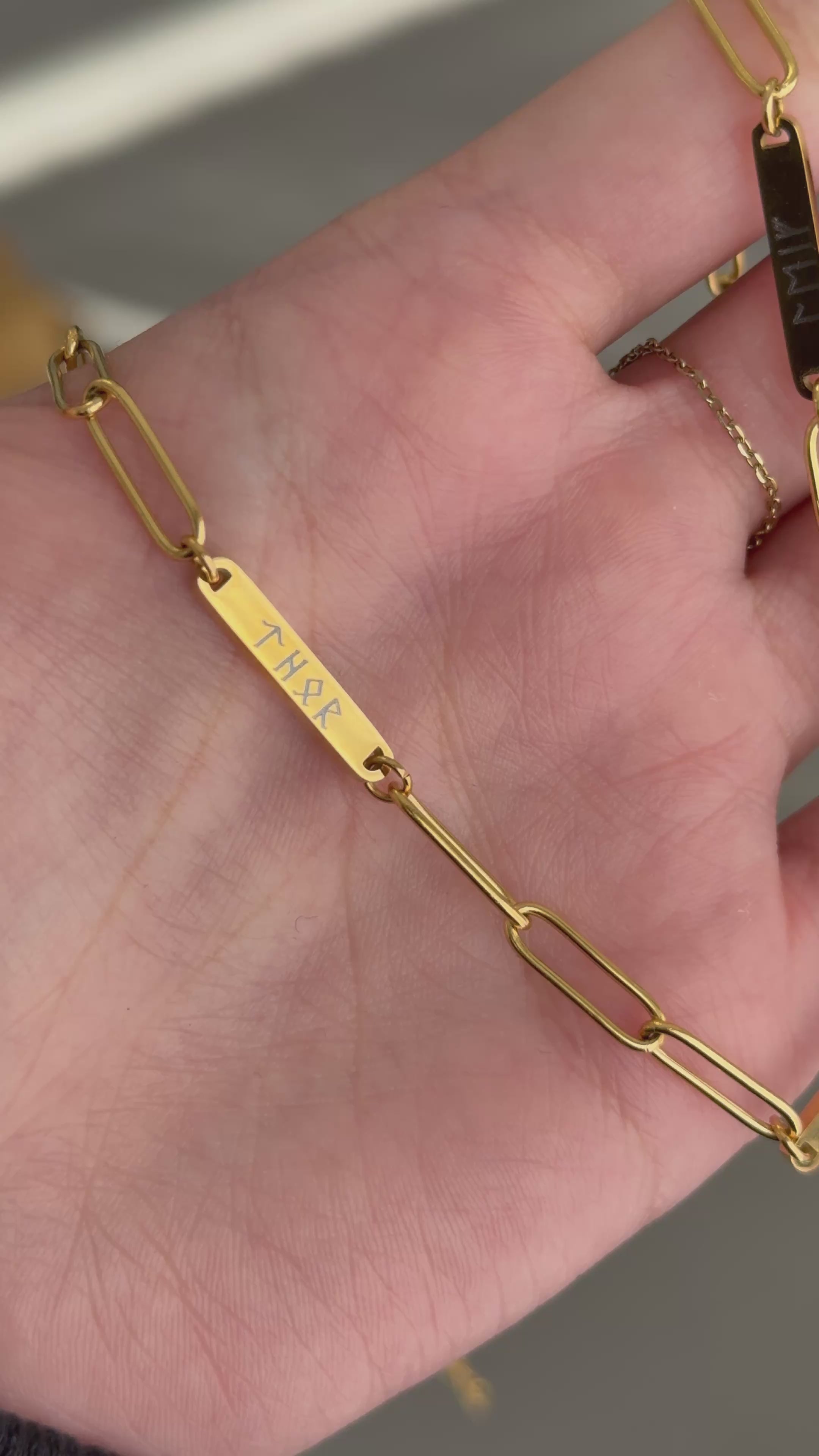 Pre Order - For Keeps Paperclip Necklace - Engravable, 18k PVD Gold