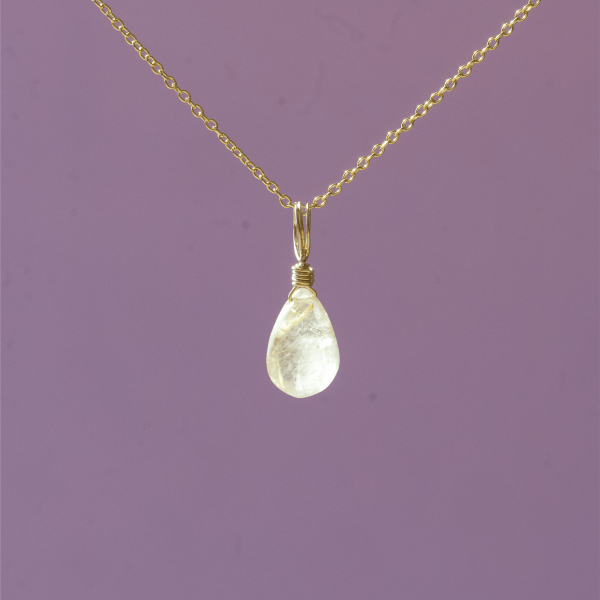 Rutilated Quartz for Amplifying - Crystal Charm