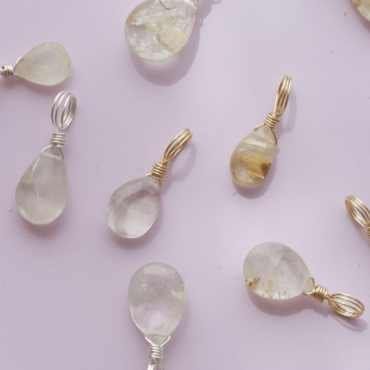 Rutilated Quartz for Amplifying - Crystal Charm