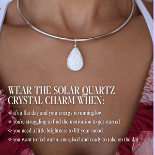 Solar Quartz for Renewal - Crystal Charm
