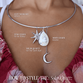 Solar Quartz for Renewal - Crystal Charm