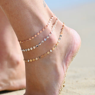 Oracle Anklet - Rose Gold (10 to 14 inch)