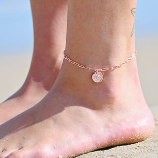 Sourced from the Stars Anklet  - Rose Gold (Multiple lengths)
